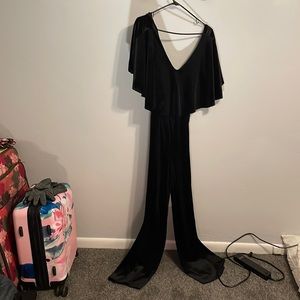 Velvet Cross Back Jumpsuit
